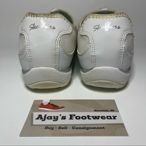 Skechers White Relaxed Fit Memory Foam Slip On Women’s 6.5 Shoes 22525 - Picture 5 of 11